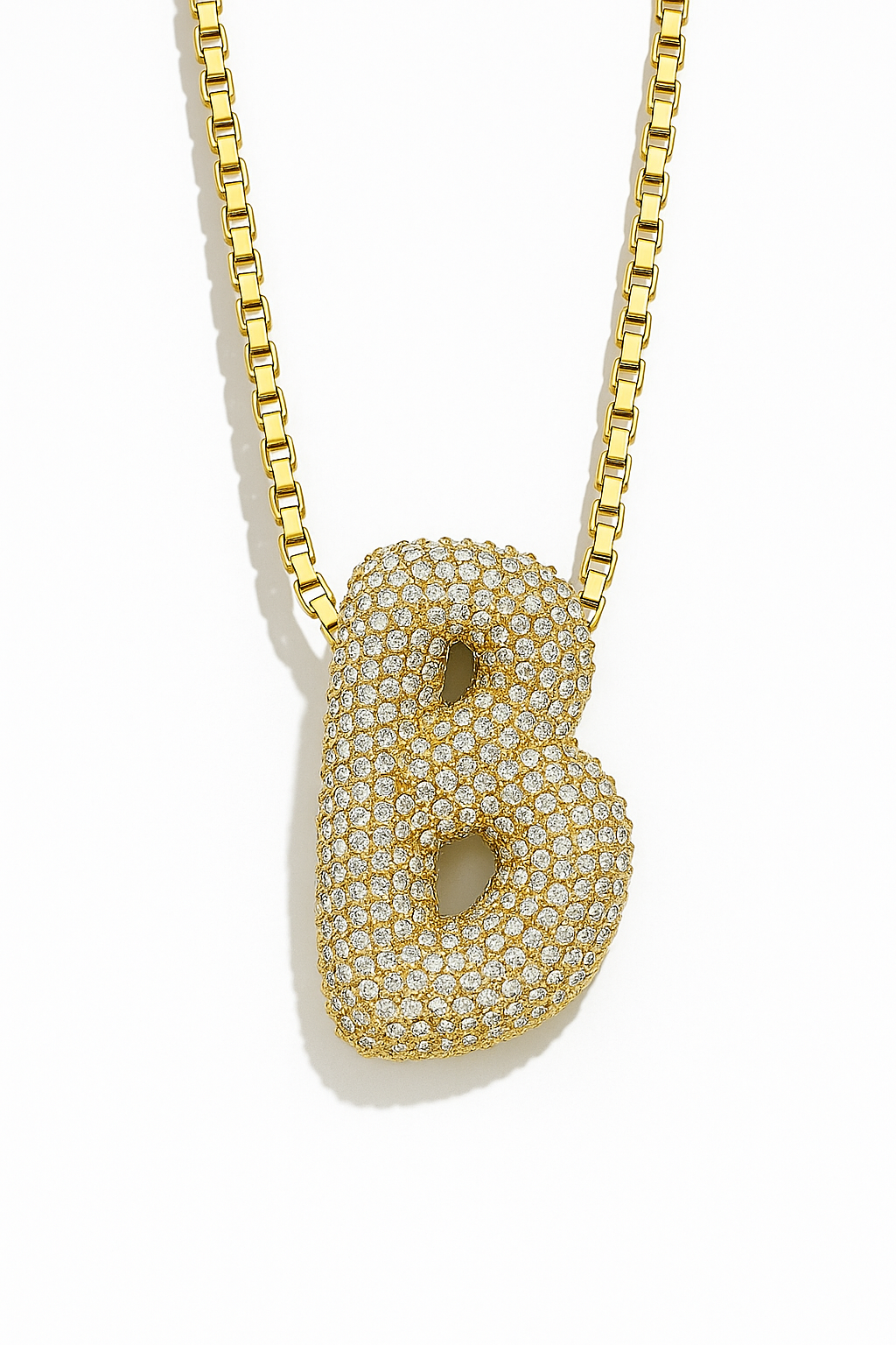 Bubble Initial Necklace