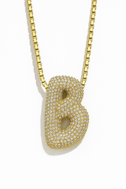 Bubble Initial Necklace